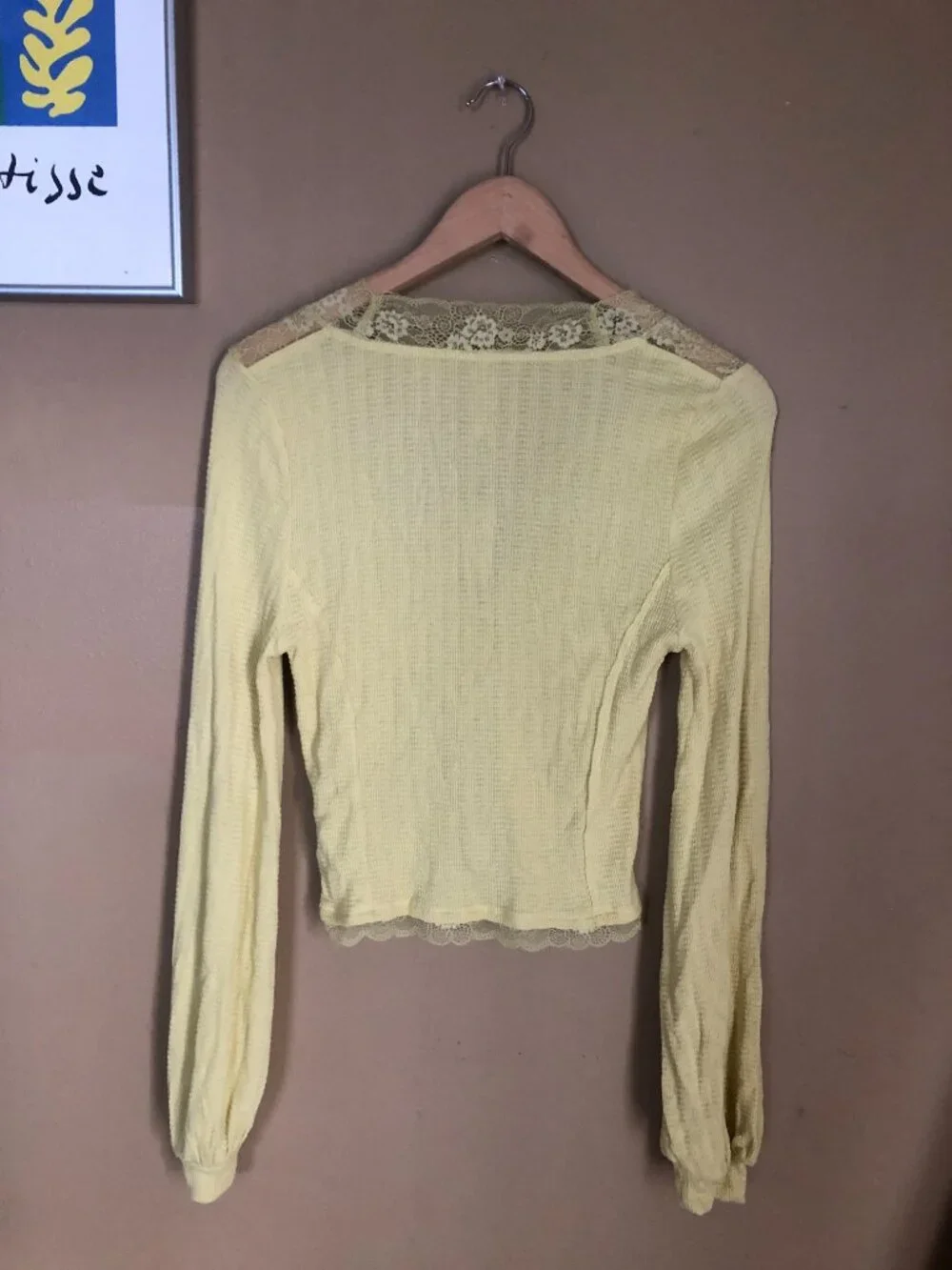 NWT Free People yellow Run With Me cropped cardigan